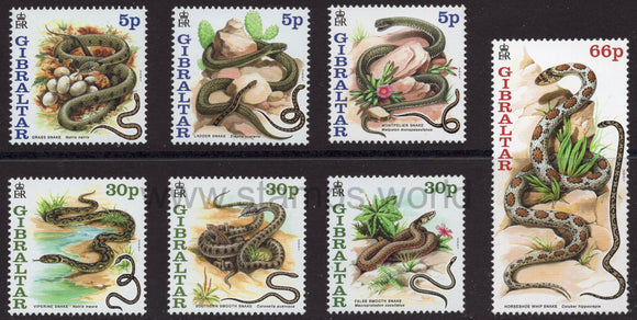 Gibraltar. 2001 Snakes of Gibraltar. MNH