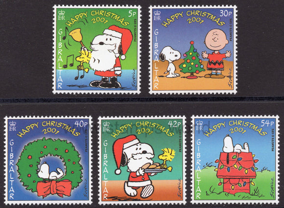 Gibraltar. 2001 Christmas. Peanuts/Snoopy. MNH