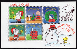 Gibraltar. 2001 Christmas. Peanuts/Snoopy. MNH