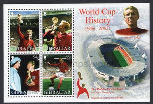 Gibraltar. 2002 Bobby Moore. MNH