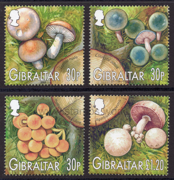 Gibraltar. 2003 Mushrooms. MNH