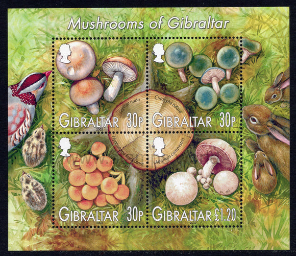 Gibraltar. 2003 Mushrooms. MNH