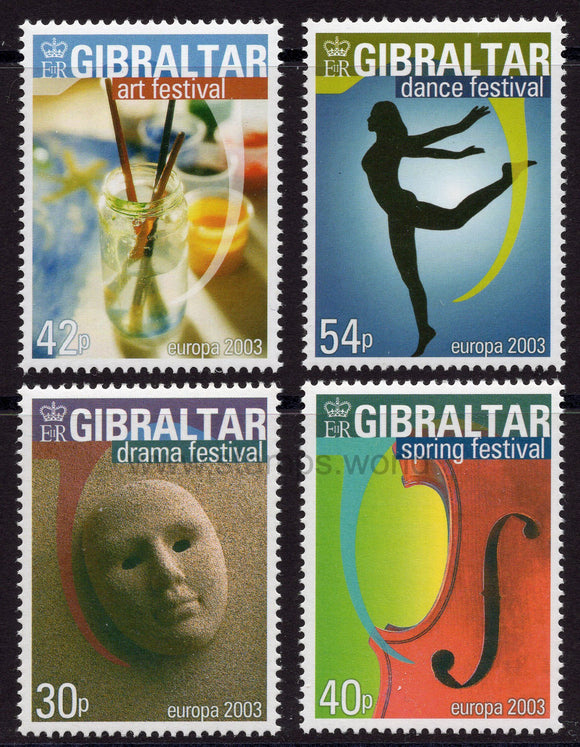 Gibraltar. 2003 Europa. Festivals. MNH
