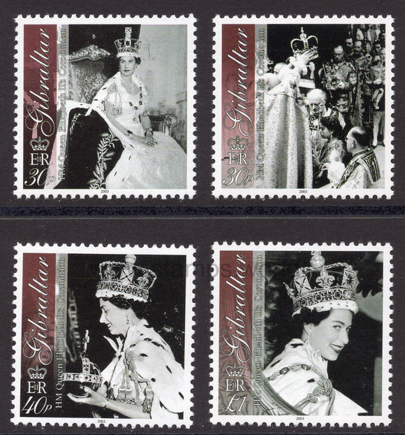 Gibraltar. 2003 Coronation of Queen Elizabeth II. MNH