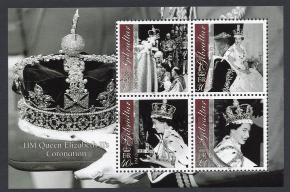 Gibraltar. 2003 Coronation of Queen Elizabeth II. MNH