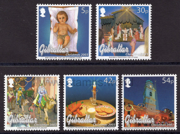 Gibraltar. 2003 Christmas in Gibraltar. MNH