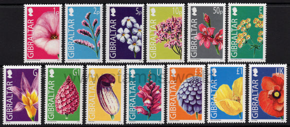 Gibraltar. 2004 Wild Flowers. Definitive stamps. MNH