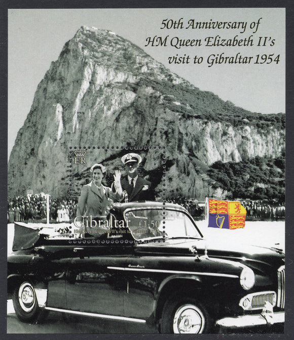 Gibraltar. 2004 Queen Elizabeth II visit to Gibraltar. MNH