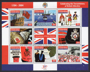 Gibraltar. 2004 Tercentenary of British Gibraltar. MNH