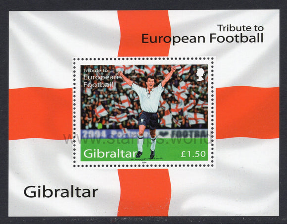 Gibraltar. 2004 Tribute to European Football. MNH