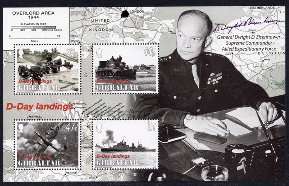 Gibraltar. 2004 60th Anniversary of D-Day. MNH