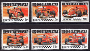 Gibraltar. 2004 Ferrari Formula 1. MNH