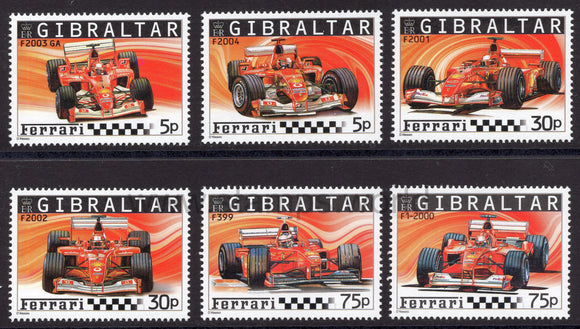 Gibraltar. 2004 Ferrari Formula 1. MNH