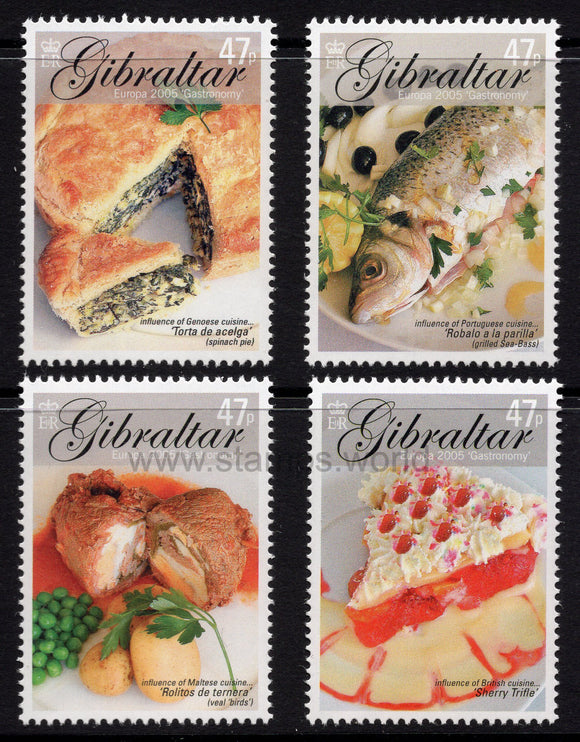 Gibraltar. 2005 Europa. Gastronomy. MNH