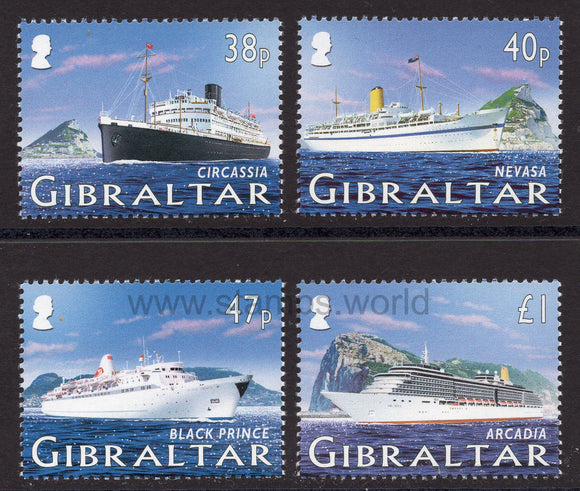 Gibraltar. 2005 Cruise Ships I. MNH