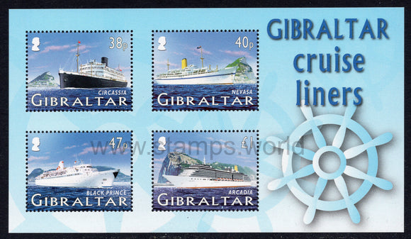 Gibraltar. 2005 Cruise Ships I. MNH