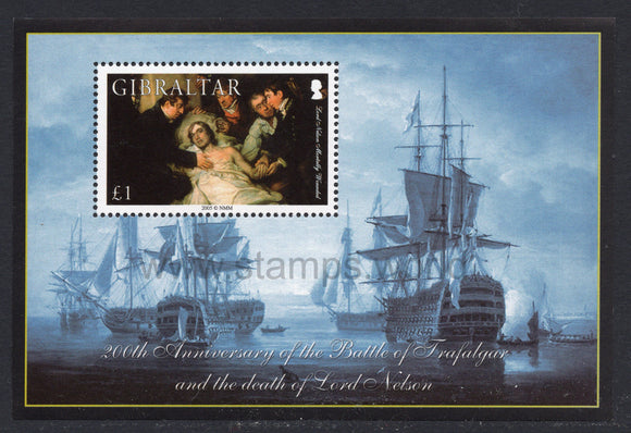 Gibraltar. 2005 Battle of Trafalgar II. MNH