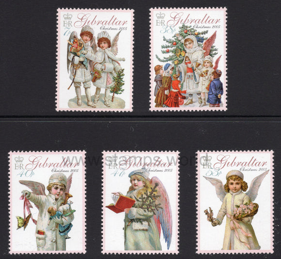 Gibraltar. 2005 Christmas. Angels. MNH