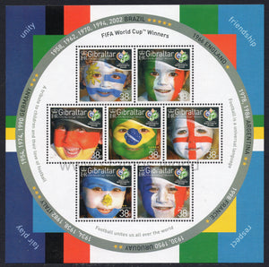 Gibraltar. 2006 FIFA World Cup Winners. MNH