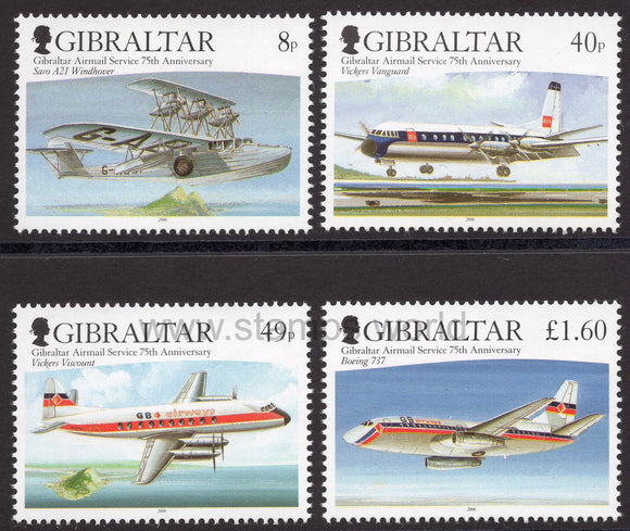 Gibraltar. 2006 Gibraltar Airmail Service. MNH