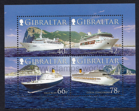 Gibraltar. 2006 Cruise Ships II. MNH