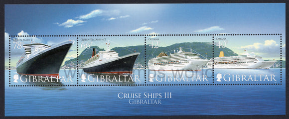 Gibraltar. 2007 Cruise Ships III. MNH