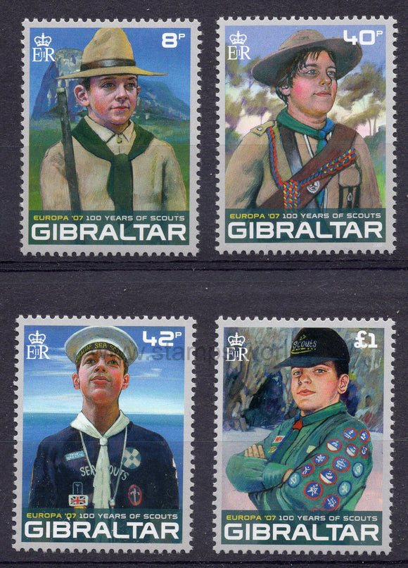 Gibraltar. 2007 Europa. Scouting. MNH