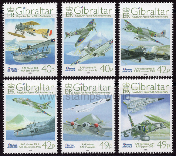 Gibraltar. 2008 RAF. Royal Air Force. MNH