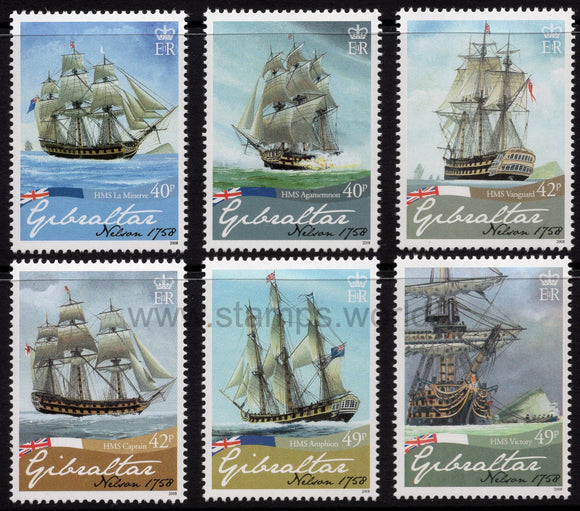 Gibraltar. 2008 250th Anniversary of Birth of Nelson. MNH