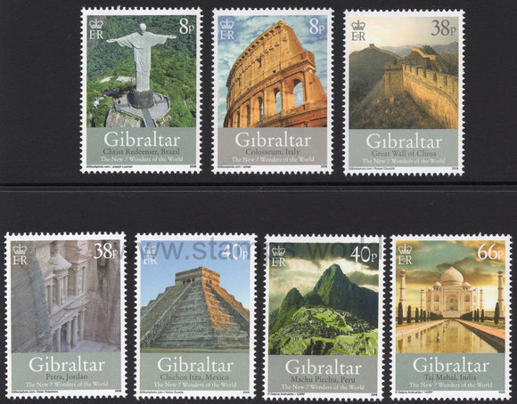 Gibraltar. 2008 New 7 Wonders of the World. MNH
