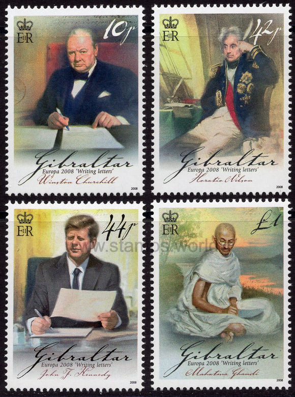 Gibraltar. 2008 Europa. Writing Letters. MNH