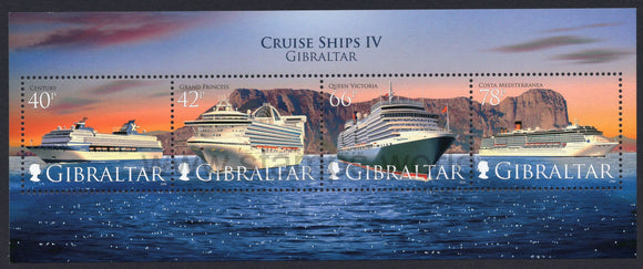 Gibraltar. 2008 Cruise Ships IV. MNH