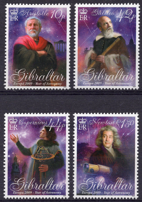 Gibraltar. 2009 Europa. Astronomy. MNH