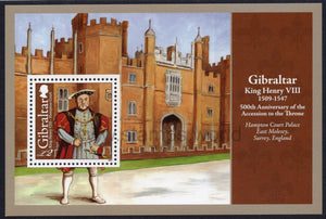 Gibraltar. 2009 King Henry VIII. MNH