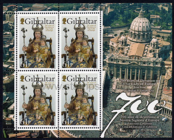 Gibraltar. 2009 Lady of Europe. MNH