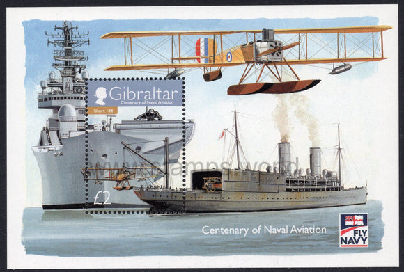 Gibraltar. 2009 Centenary of Naval Aviation. MNH