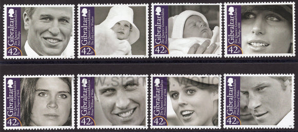 Gibraltar. 2009 Queen Elizabeth II's Royal Grandchildren. MNH