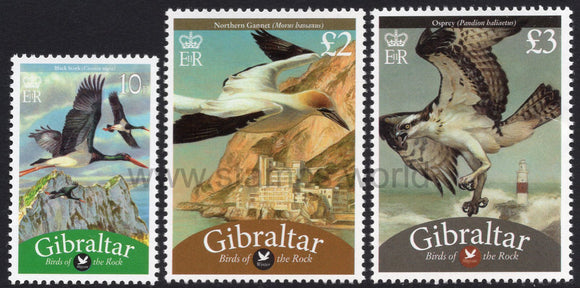 Gibraltar. 2009 Birds. Definitive. Additional Values. MNH