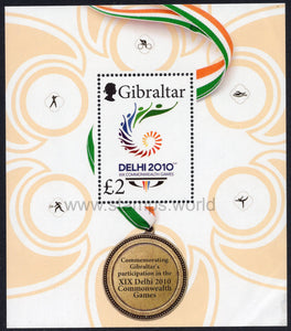 Gibraltar. 2010 Commonwealth Games. MNH