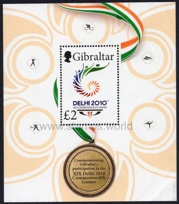Gibraltar. 2010 Commonwealth Games. MNH