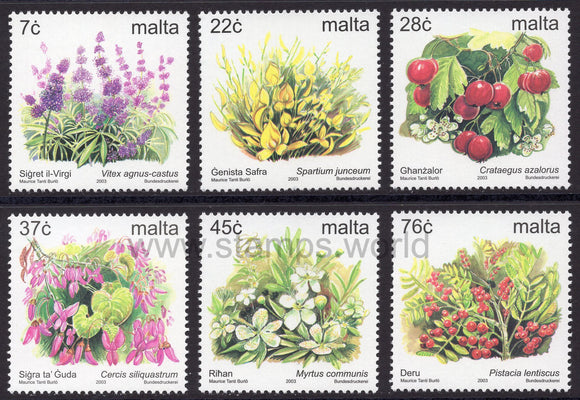 Malta. 2003 Flowers. MNH