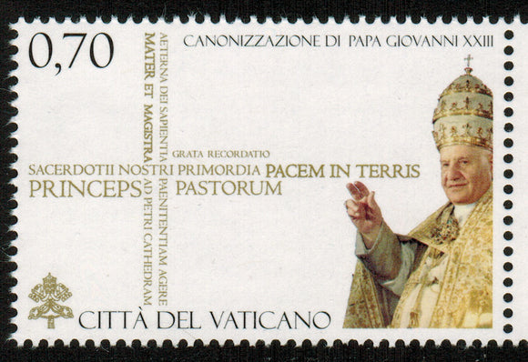 Vatican. 2014 Canonization of John XXIII. MNH
