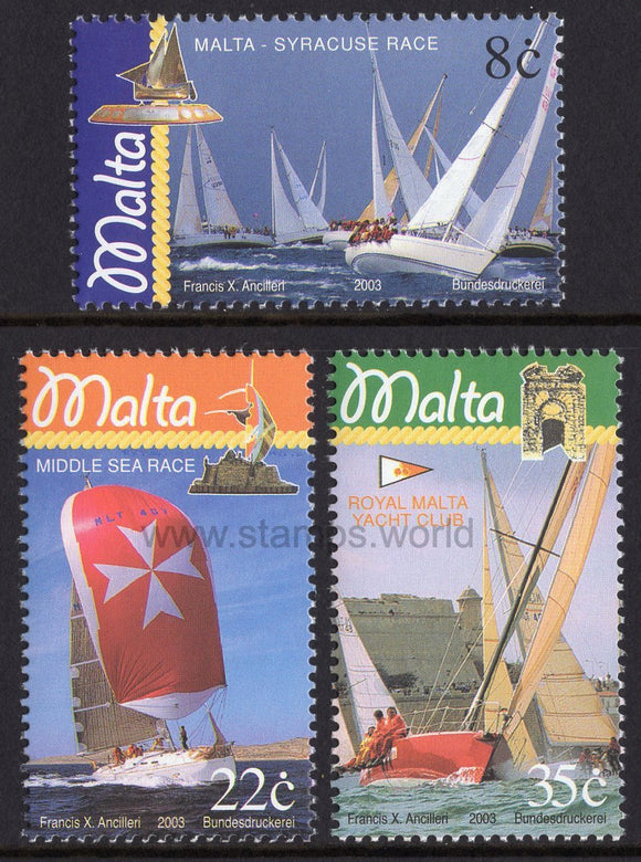 Malta. 2003 Sailing. MNH