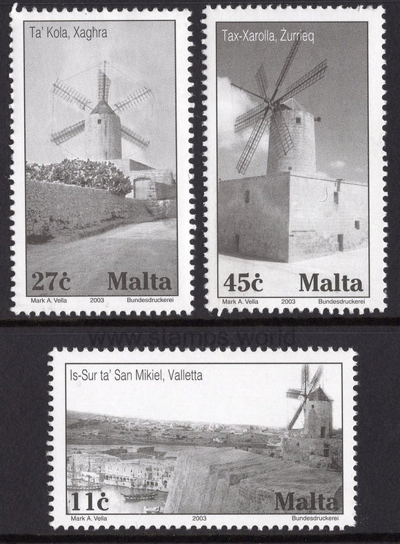 Malta. 2003 Windmills. MNH