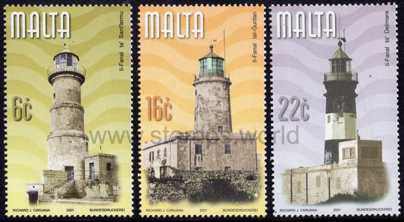 Malta. 2001 Lighthouses. MNH