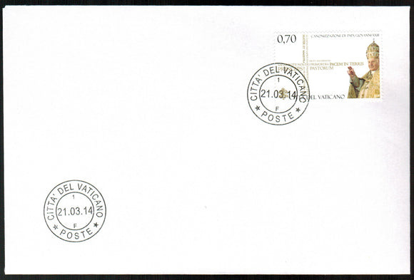 Vatican. 2014 Canonization of John XXIII. FDC