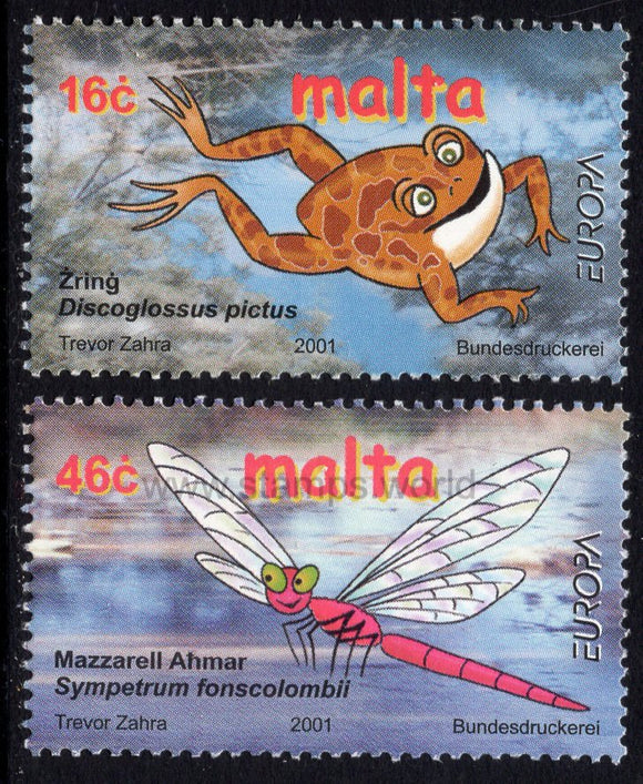 Malta. 2001 Europa. Water. MNH