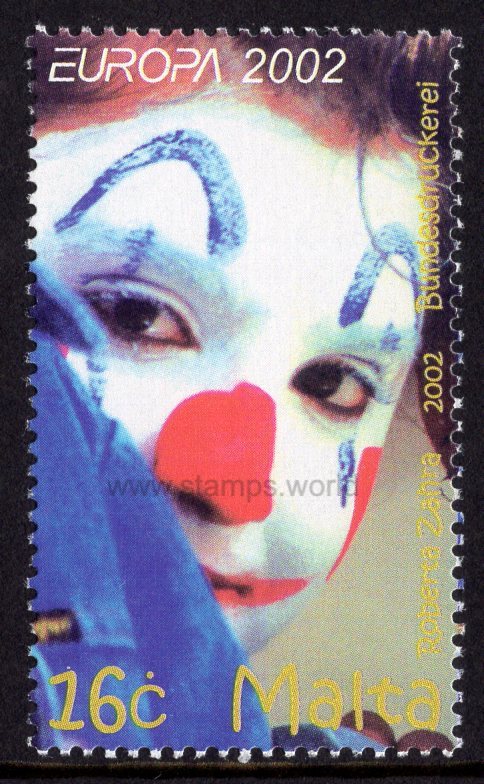 Malta. 2002 Europa. Circus. MNH