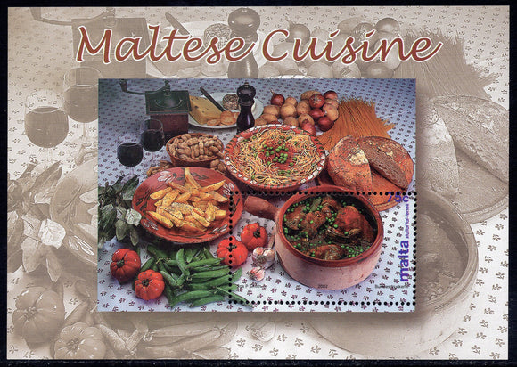 Malta. 2002 Maltese Cuisine. MNH