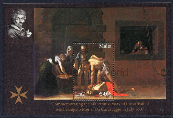 Malta. 2007 Caravaggio. MNH
